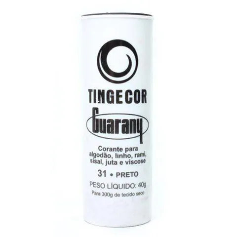 Tintura para Roupa GUARANY Preto 40g
