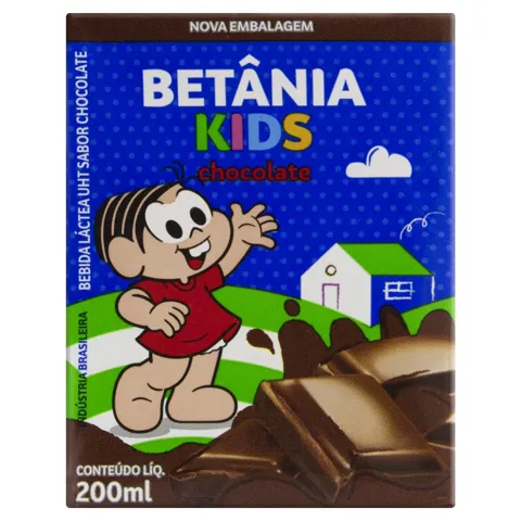 Bebida Láctea UHT Chocolate Betânia Kids Caixa 200ml