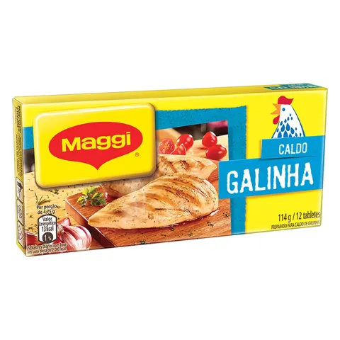 Caldo em Tablete Galinha Maggi Caixa 114g 12 Unidades