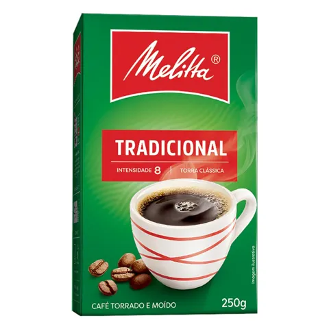 Café Torrado e Moído Tradicional Melitta Caixa 250g
