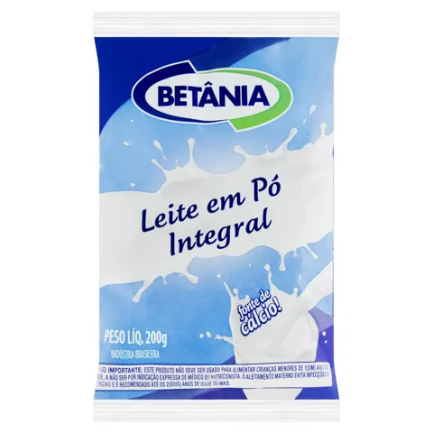 Leite em Pó Integral Betânia Pacote 200g