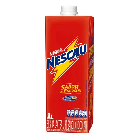 Bebida Láctea UHT Chocolate Nestlé Nescau Caixa 1l