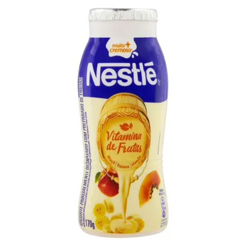 Iogurte Parcialmente Desnatado Vitamina de Frutas Nestlé Frasco 170g