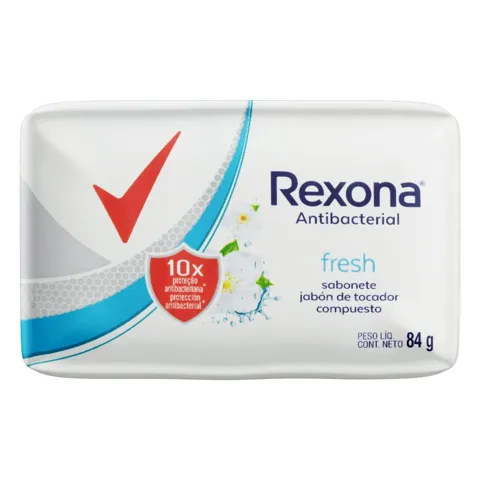Sabonete em Barra Antibacterial Fresh Rexona Cartucho 84g