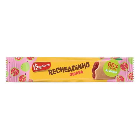 Biscoito Recheio Goiaba Bauducco Recheadinho Pacote 112g
