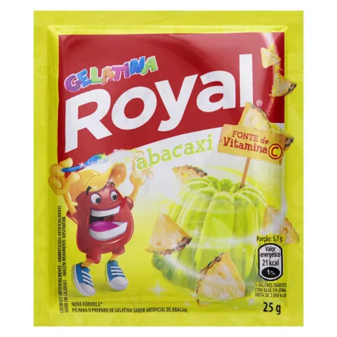 Gelatina em Pó Abacaxi Royal Pacote 25g