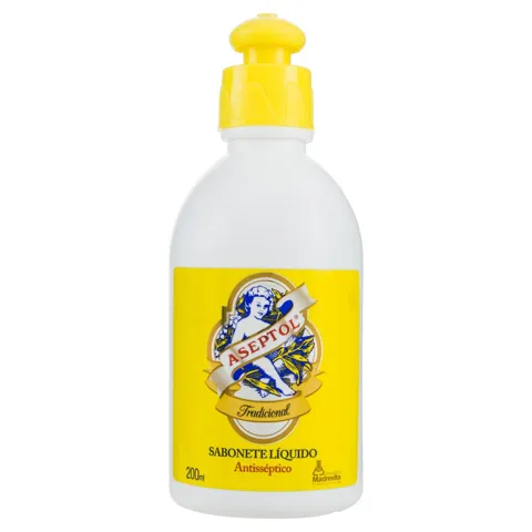 Sabonete Líquido Antisséptico Tradicional Aseptol Frasco 200ml