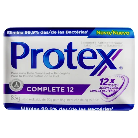 Sabonete em Barra Antibacteriano Protex Complete 12 Cartucho 85g