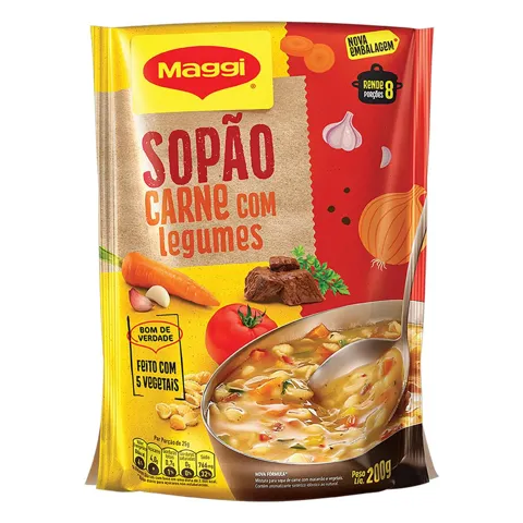 Sopão Carne com Legumes Maggi Sachê 200g