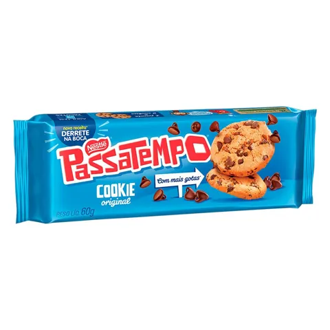 Biscoito Cookie Original Nestlé Passatempo Pacote 60g