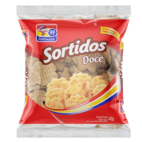 Biscoito Sortido Fortaleza Pacote 400g