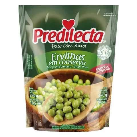 Ervilha em Conserva Predilecta Sachê 170g
