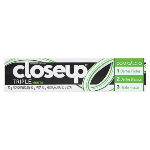 Creme Dental Menta Closeup Triple Caixa 70g