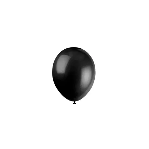 Balão ART LATEX 6.5 Liso Preto com 50 Unidades