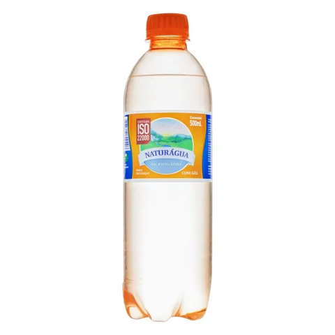 Água Mineral Natural com Gás Naturágua Garrafa 500ml
