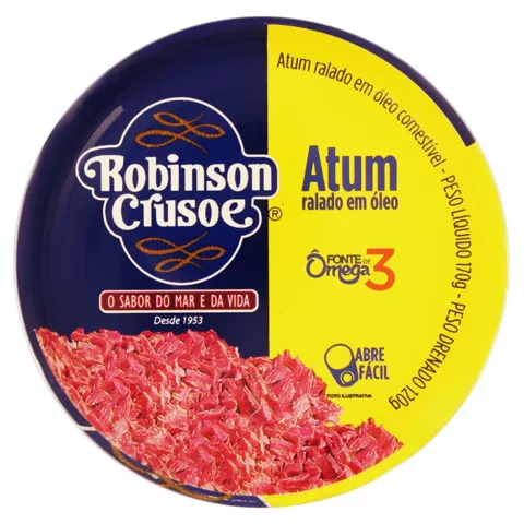 Atum Ralado em Óleo Robinson Crusoe Lata 120g