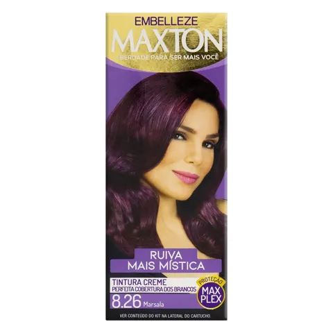 Kit Tintura Creme 8.26 Marsala Maxton