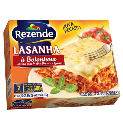 Lasanha REZENDE Bolonhesa 600g