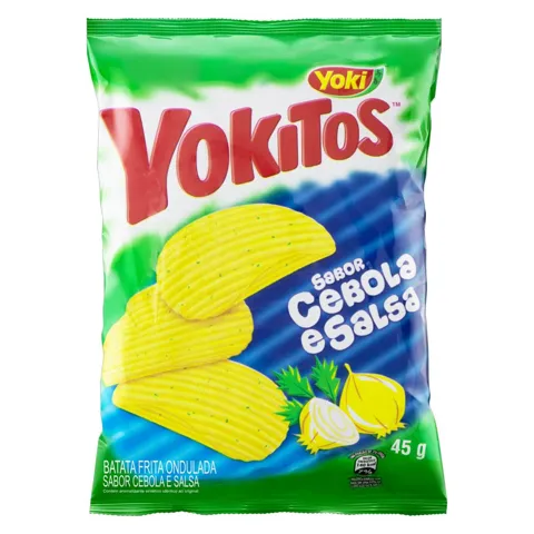 Batata Frita Ondulada Cebola e Salsa Yoki Yokitos Pacote 45g