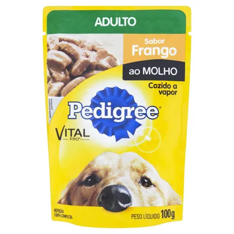 Alimento para Cães Adultos Frango ao Molho Pedigree Vital Pro Sachê 100g