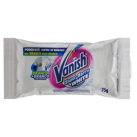Tira-Manchas em Barra Branqueador Vanish White Pacote 75g