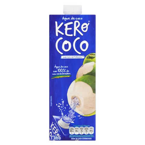 Água de Coco Esterilizada Kero Coco Caixa 1l