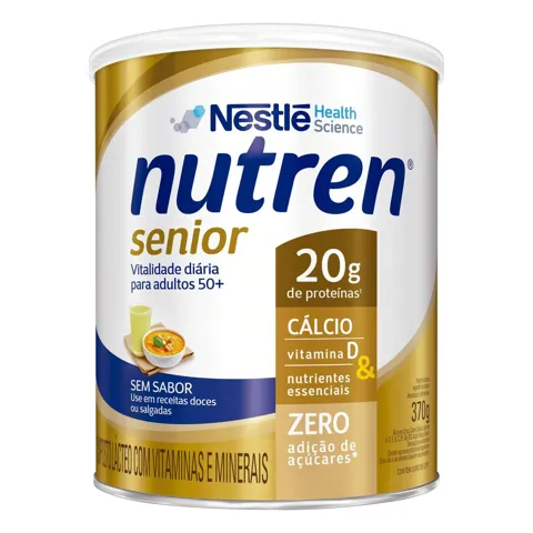 Composto Lácteo sem Sabor Nestlé Nutren Senior Lata 370g