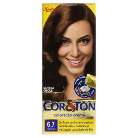 Kit Coloração Creme 6.7 Chocolate Niely Cor&Ton