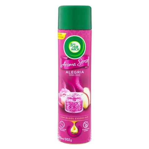 Neutralizador de Odores Alegria Air Wick Bom Ar Aroma Sense Frasco 360ml