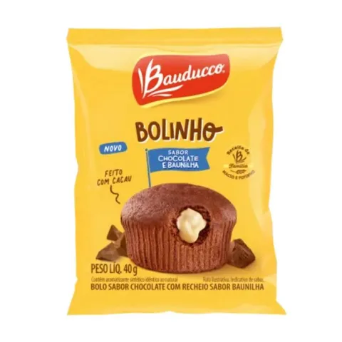 Bolinho Recheado Bauducco 40g Baunilha