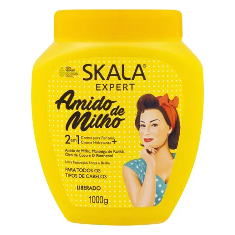 Creme de Tratamento Skala Amido de Milho Pote 1000g