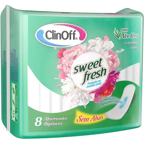 Absorvente CLINOFF Sweet Fresh Suave 8und