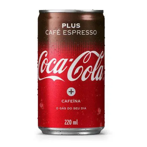 Refrigerante COCA-COLA Plus Café Espresso Lata 220ml
