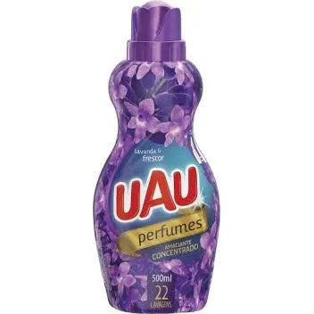 Amaciante de Roupas Concentrado UAU 500ml Lavanda