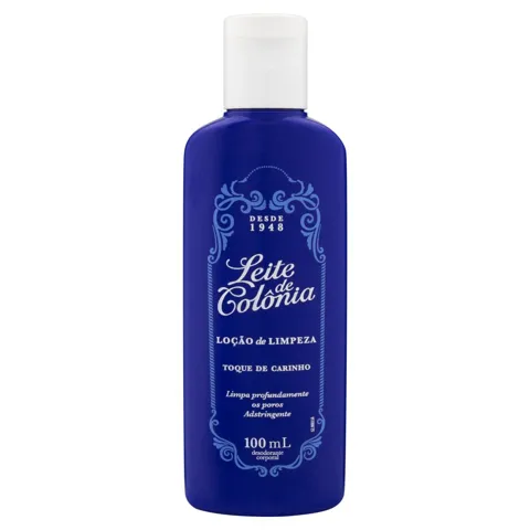 Loção de Limpeza Toque de Carinho Leite de Colônia Frasco 100ml