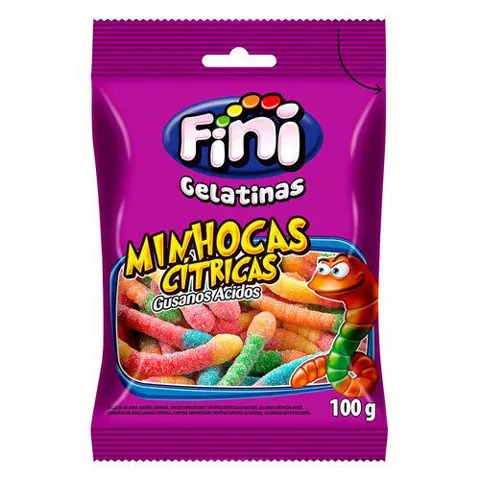 Guloseima Fini Minhoca Cítrica 70g