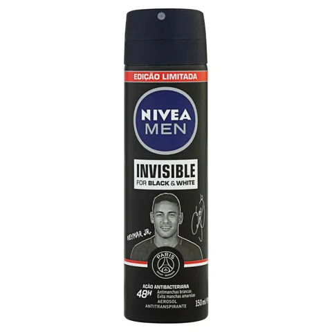 Antitranspirante Aerossol Nivea Men Invisible for Black & White 150ml