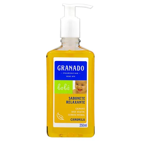 Sabonete Líquido Relaxante Camomila Granado Bebê Frasco 250ml