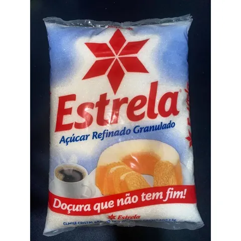 Açúcar Cristal estrela 1Kg