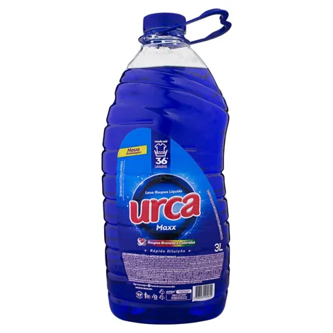 Lava-Roupas Líquido Azul Urca Maxx Galão 3l