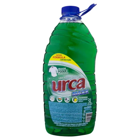 Lava-Roupas Líquido Verde Urca Maxx Galão 3l