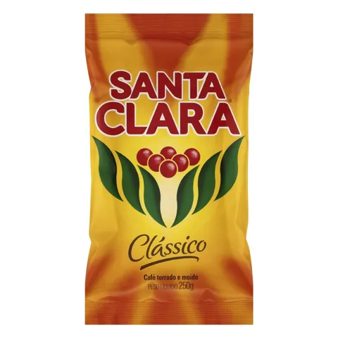 Café Torrado e Moído Clássico Santa Clara Pacote 250g