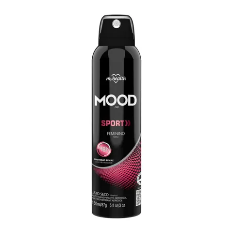 Antitranspirante Aerossol Jato Seco Feminino MyHealth Mood Care Sport 150ml