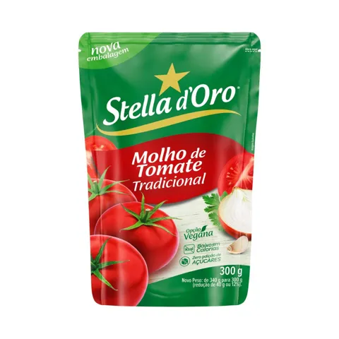 Molho de Tomate Tradicional Stella D'oro Sachê 300g