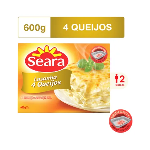 Lasanha Seara Quatro Queijos 600g