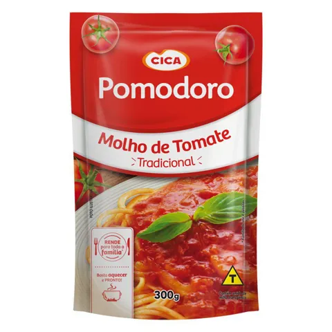 Molho de Tomate POMODORO Tradicional Sachet 300g