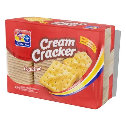 Biscoito Cream Cracker Fortaleza Pacote 350g