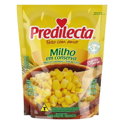 Milho Verde em Conserva Predilecta Sachê 170g
