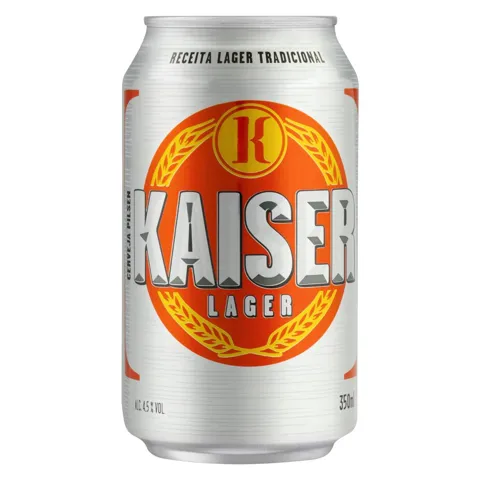 Cerveja Pilsen Kaiser Lata 350ml