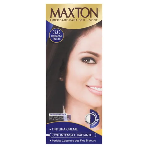 Kit Tintura Creme 3.0 Castanho Escuro Maxton